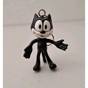 Felix the Cat Posable Keychain Vintage Bendable, 3" by Determined Productions